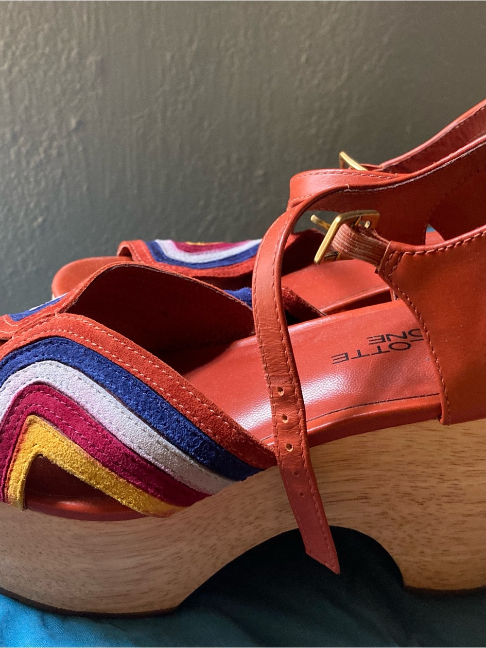 Charlotte Stone The Donna Multicolor Rainbow Platform - Picture 7 of 7